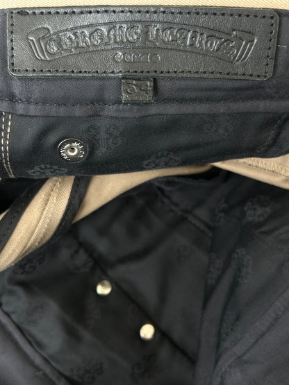 Chrome Hearts Tan Black & Checkered Cross Patch Chino Pants