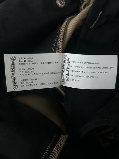 Chrome Hearts Tan Black & Checkered Cross Patch Chino Pants