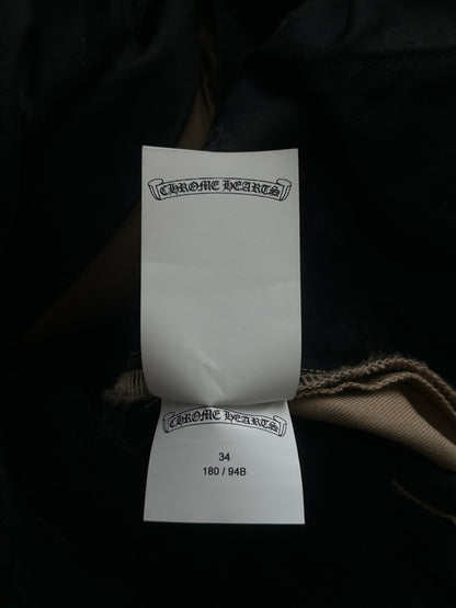 Chrome Hearts Tan Black & Checkered Cross Patch Chino Pants