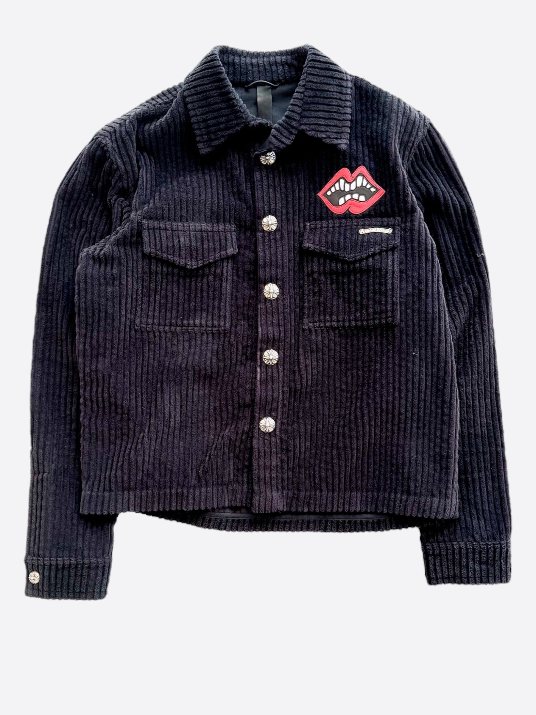 Chrome Hearts Matty Boy Black Chomper Corduroy Jacket – Savonches