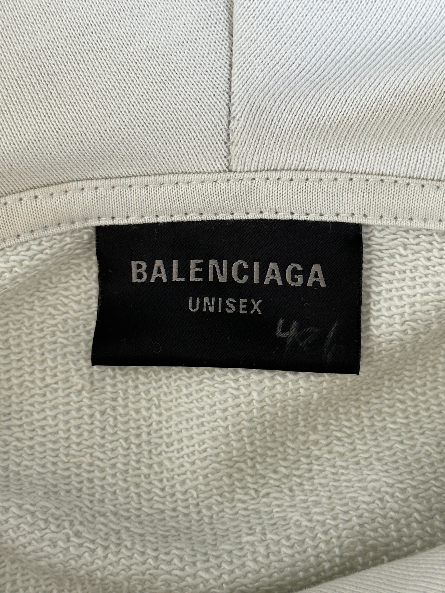 Balenciaga Grey Gaffer Tape Campaign Logo Hoodie