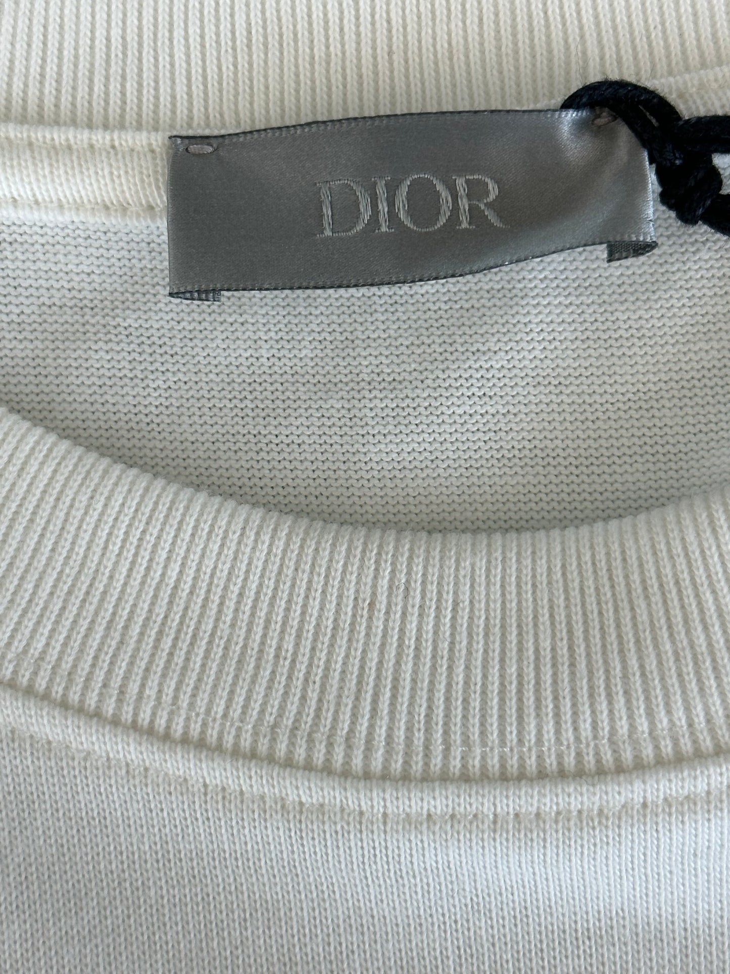 Dior White Oblique Saddle Bag T-Shirt – Savonches - Main Image