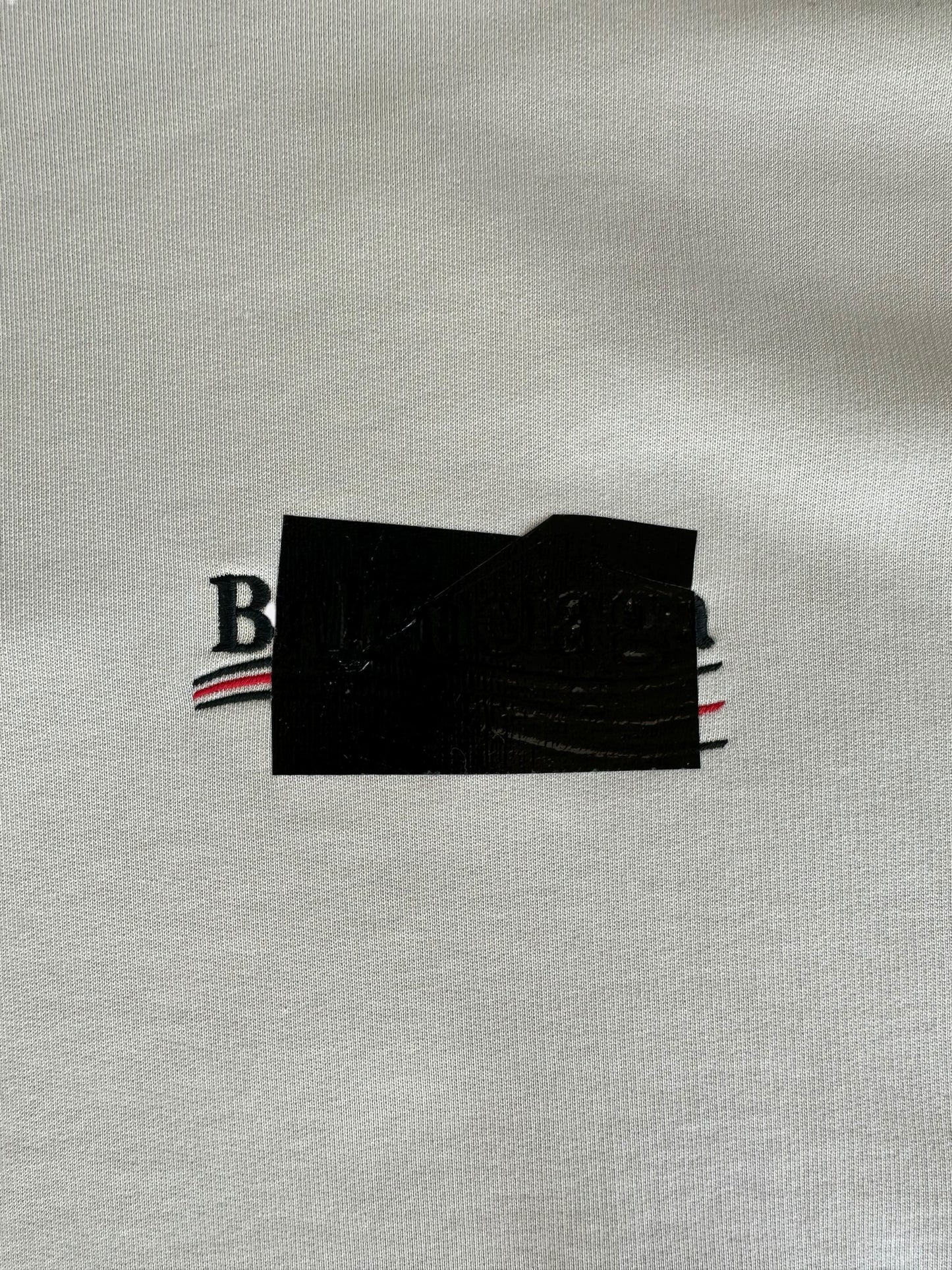 Balenciaga Grey Gaffer Tape Campaign Logo Hoodie