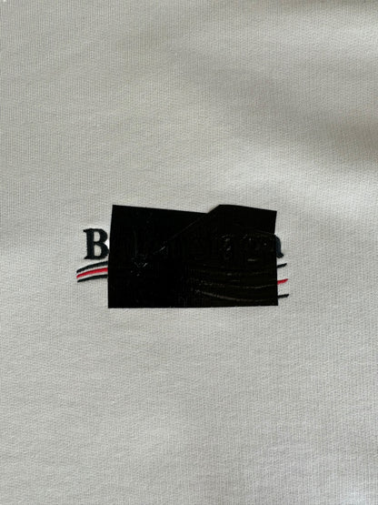 Balenciaga Grey Gaffer Tape Campaign Logo Hoodie