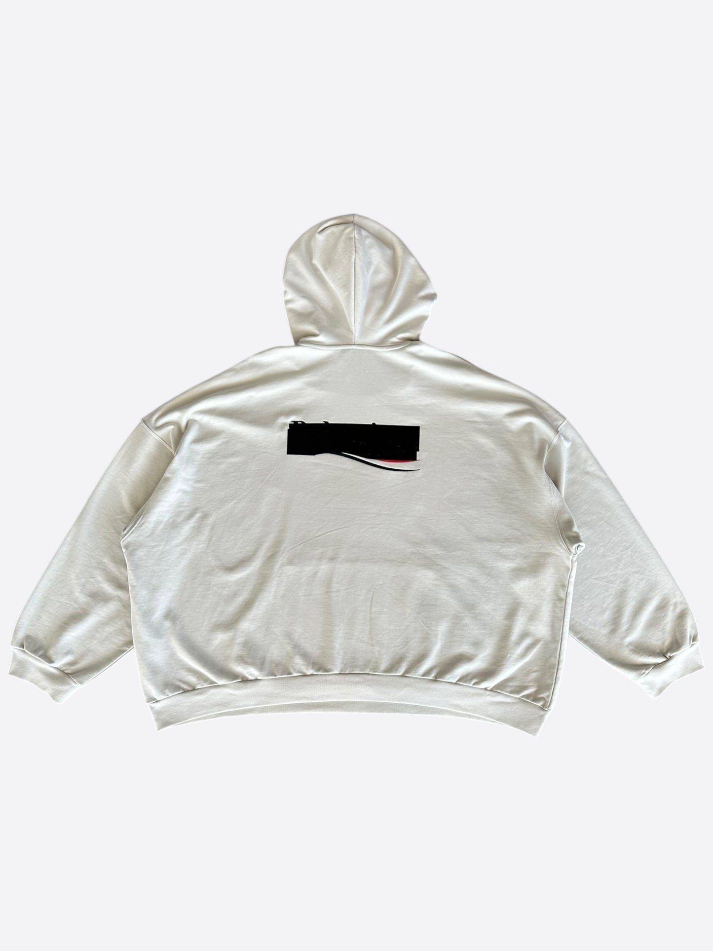 Balenciaga Grey Gaffer Tape Campaign Logo Hoodie