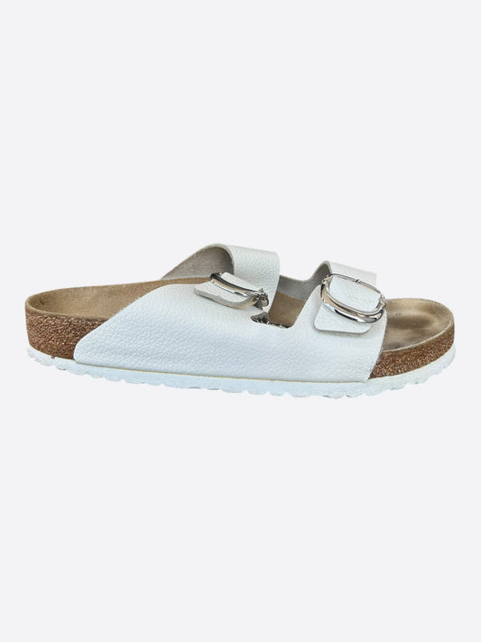 Chrome Hearts White & Silver Gunslinger Birkenstocks