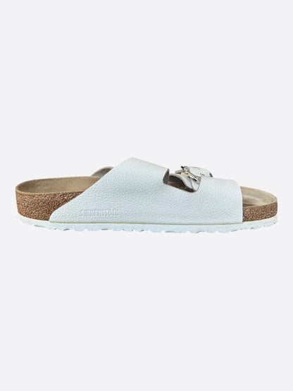 Chrome Hearts White & Silver Gunslinger Birkenstocks