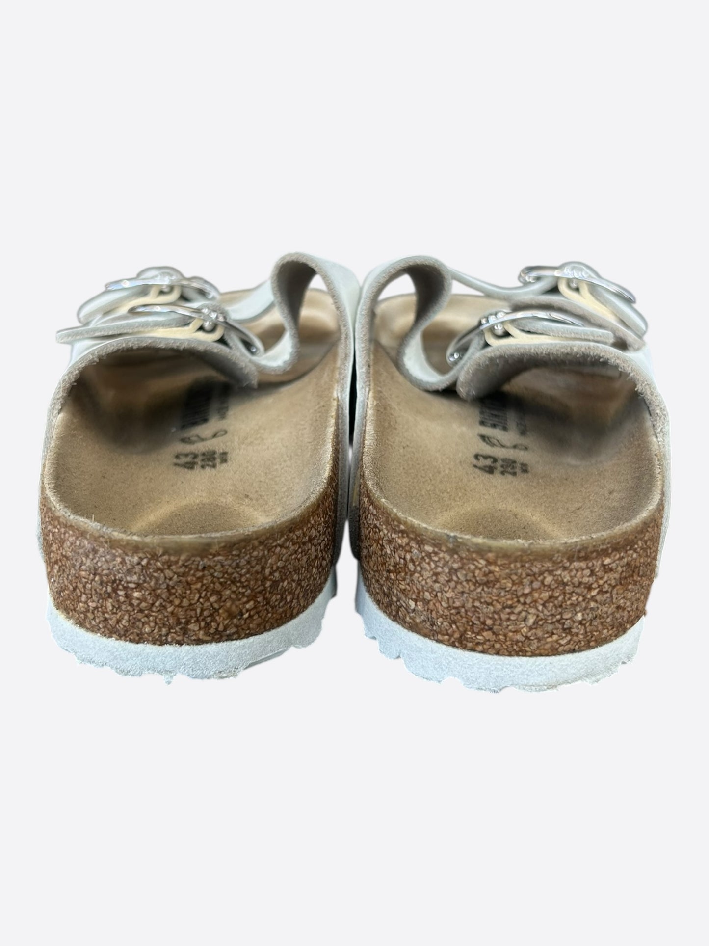 Chrome Hearts White & Silver Gunslinger Birkenstocks