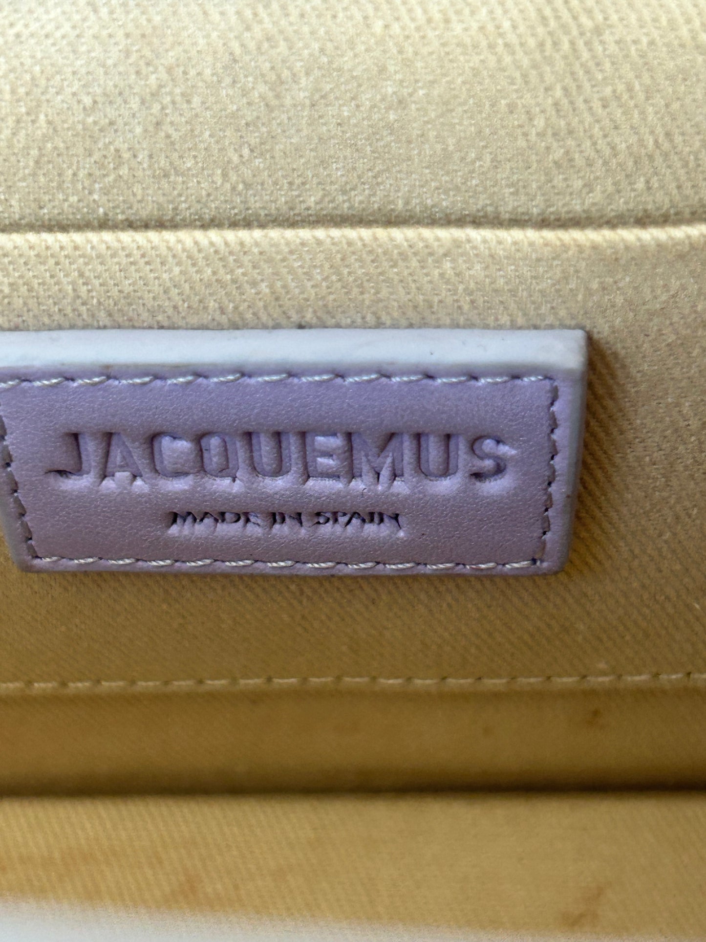 Jacquemus Purple Leather Le Chiquito Noeud Bag