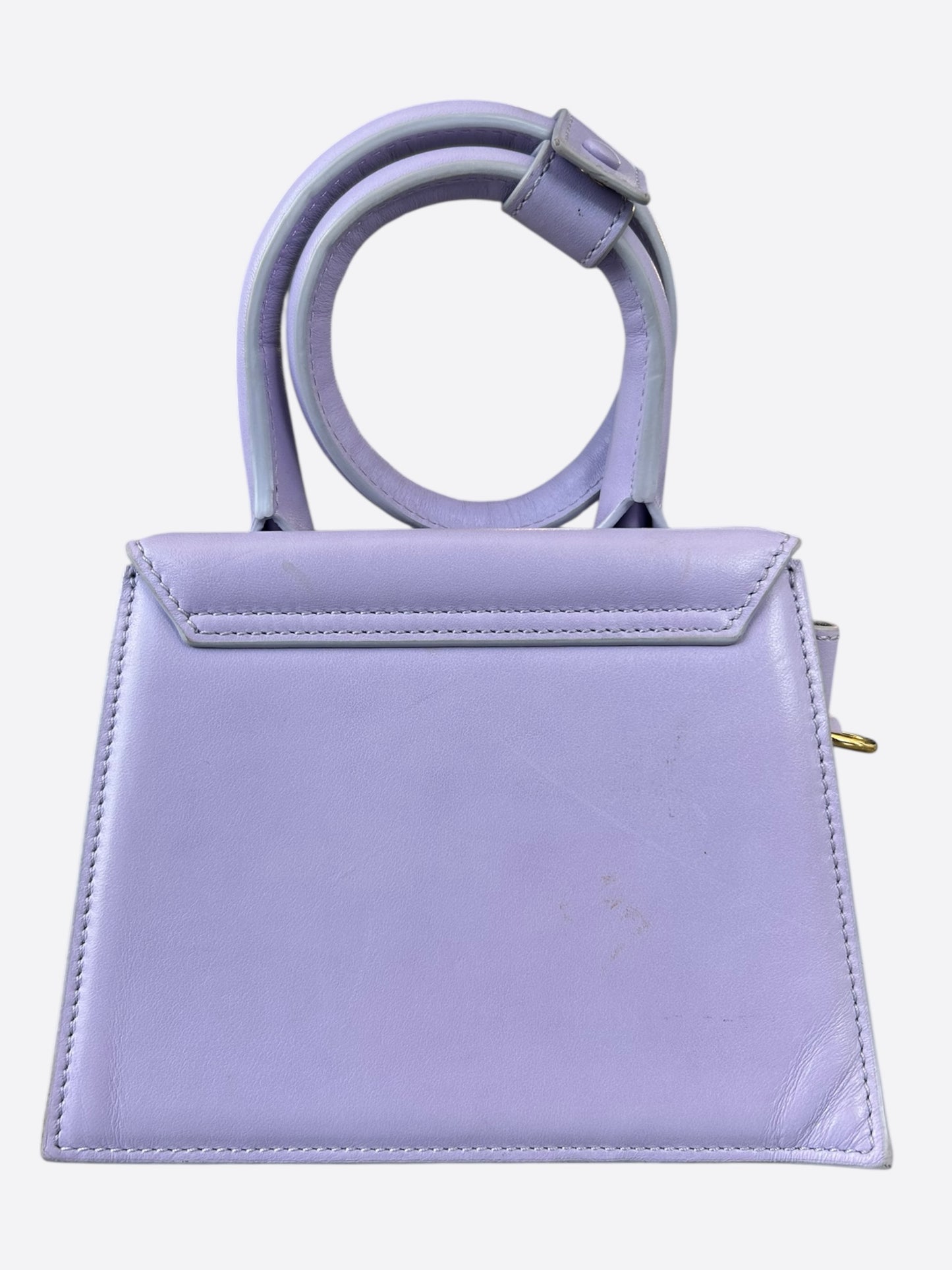 Jacquemus Purple Leather Le Chiquito Noeud Bag