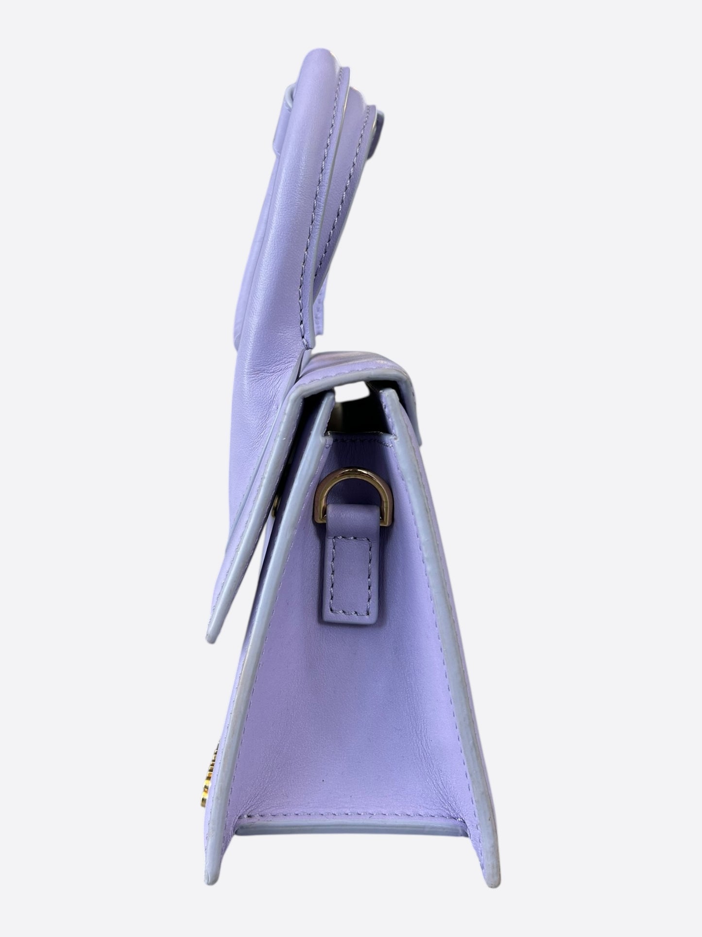 Jacquemus Purple Leather Le Chiquito Noeud Bag