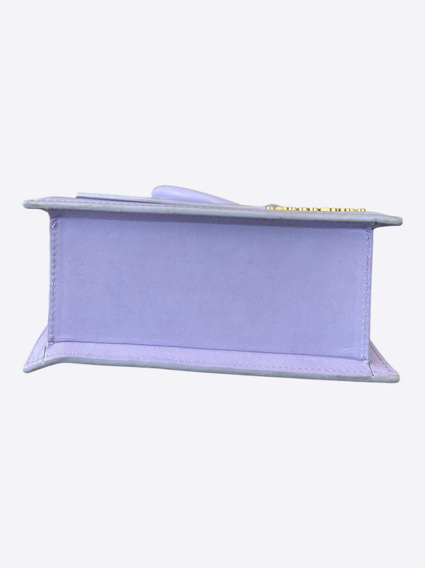 Jacquemus Purple Leather Le Chiquito Noeud Bag