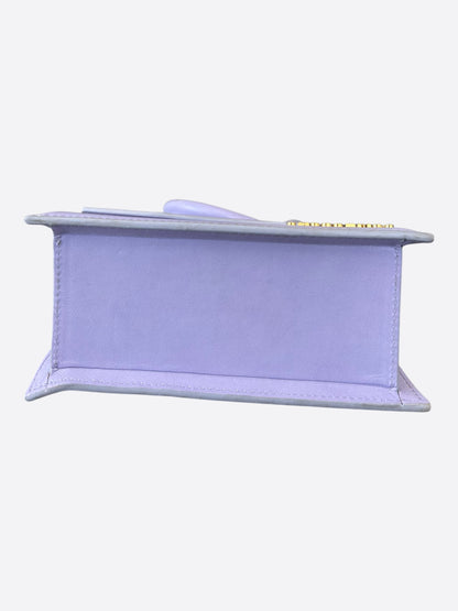 Jacquemus Purple Leather Le Chiquito Noeud Bag