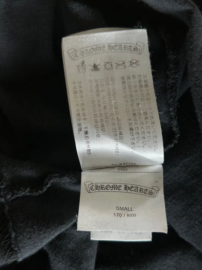 Chrome Hearts Black & White Cemetery Jacquard Horseshoe Logo Longsleeve T-Shirt