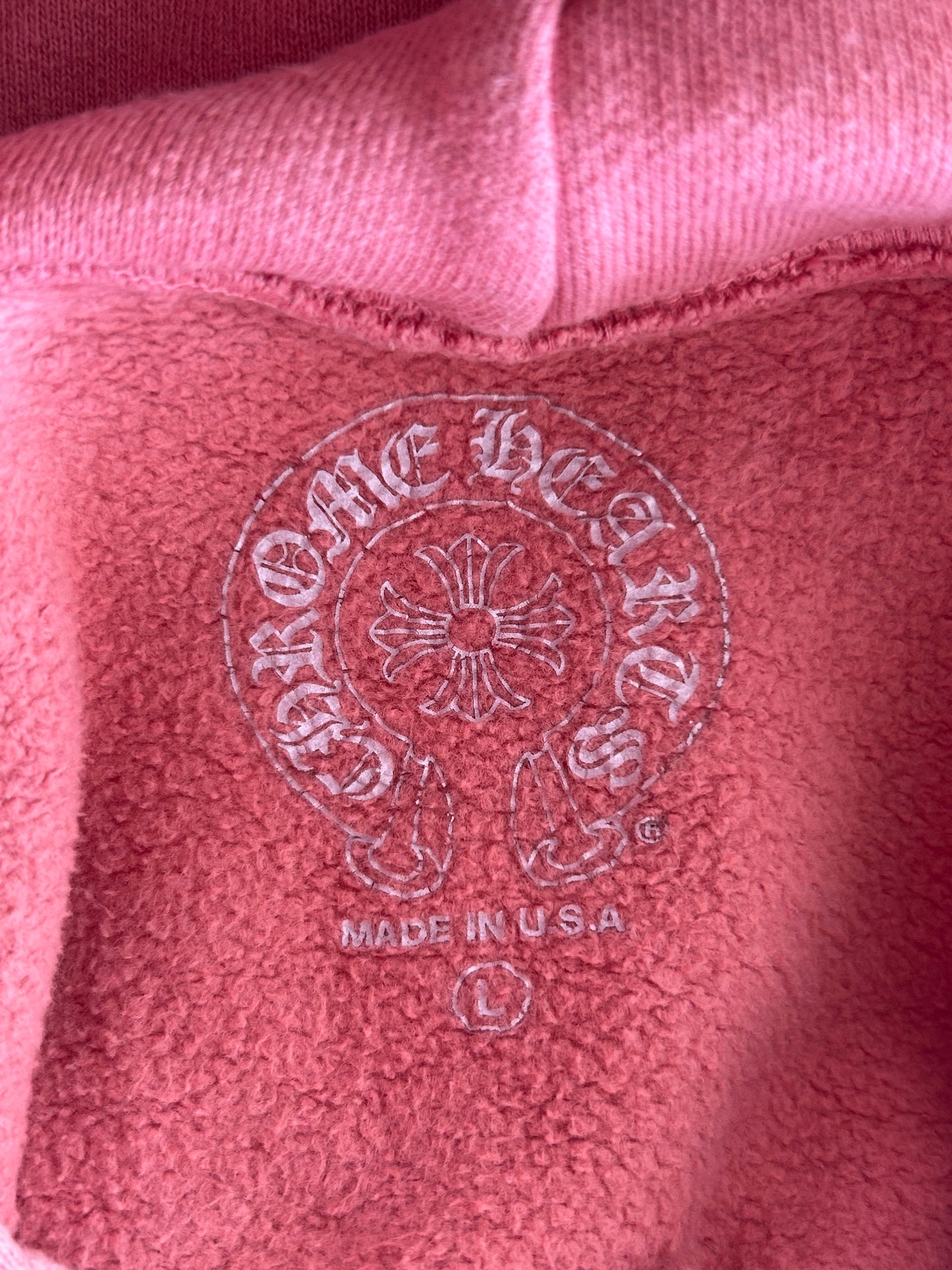 Chrome Hearts Drake Red Certified Cross Logo Hoodie