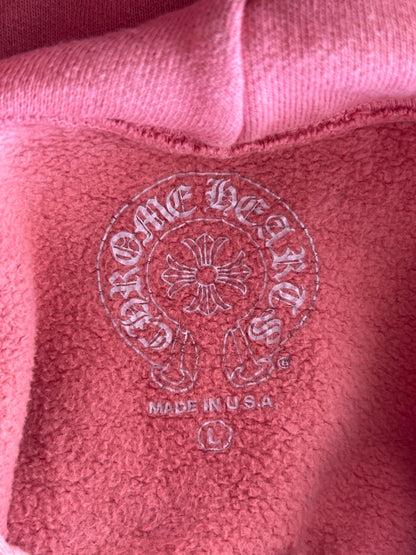 Chrome Hearts Drake Red Certified Cross Logo Hoodie