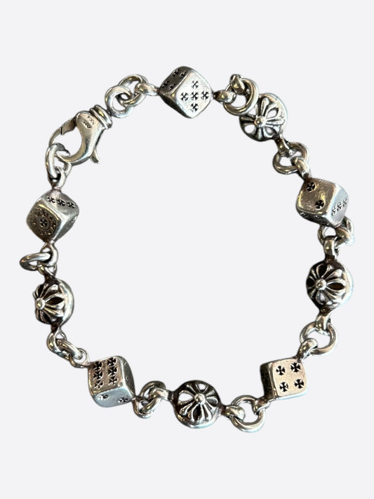 Chrome Hearts Silver Dice Bracelet