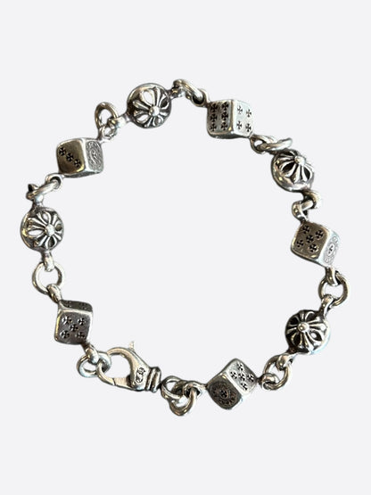 Chrome Hearts Silver Dice Bracelet
