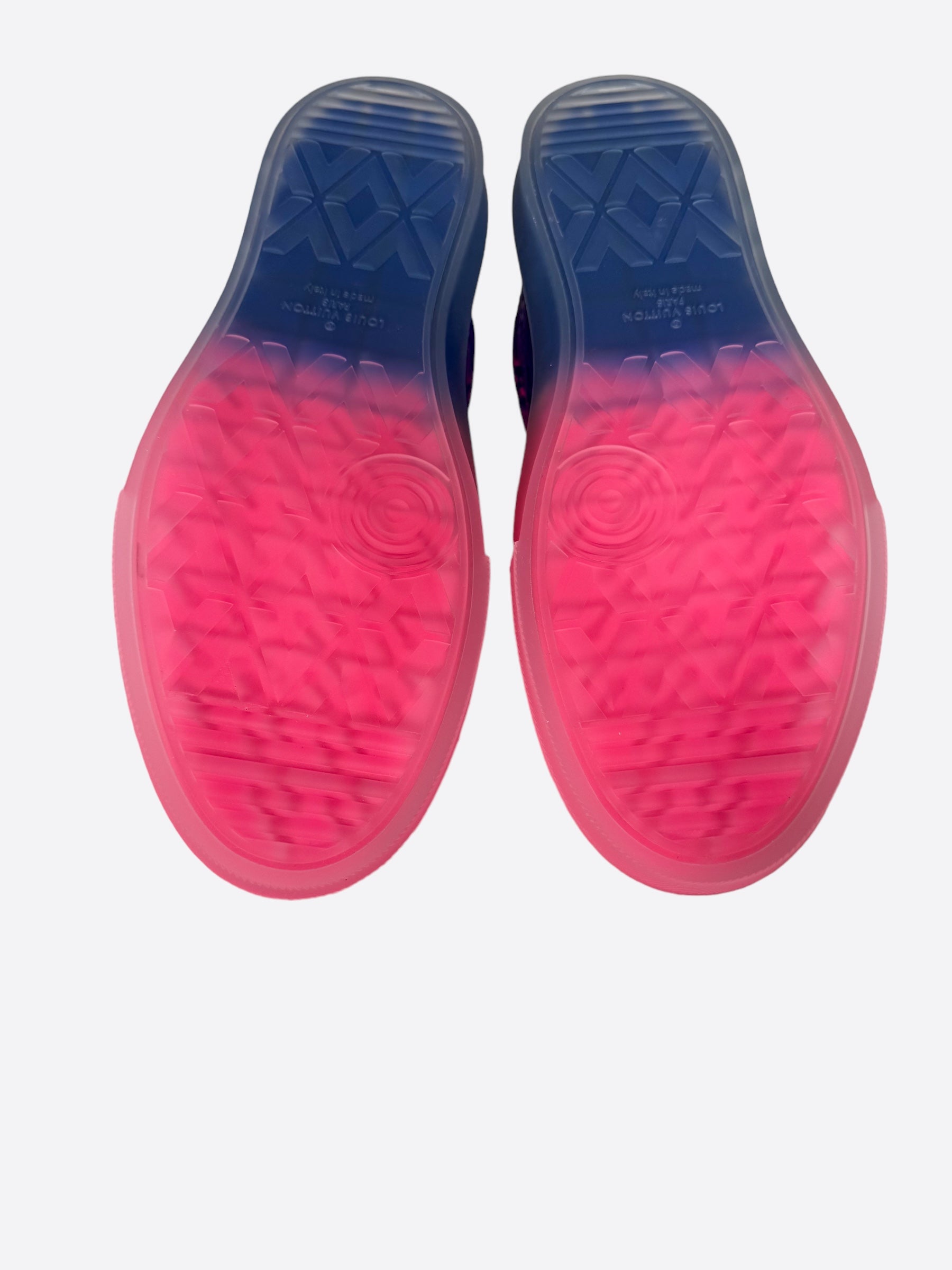 Louis Vuitton Pink Illusion Monogram Ollie Sneakers Savonches