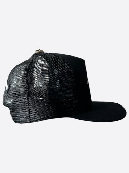 Chrome Hearts Black & White Embroidered Trucker Hat