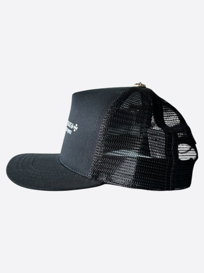 Chrome Hearts Black & White Embroidered Trucker Hat