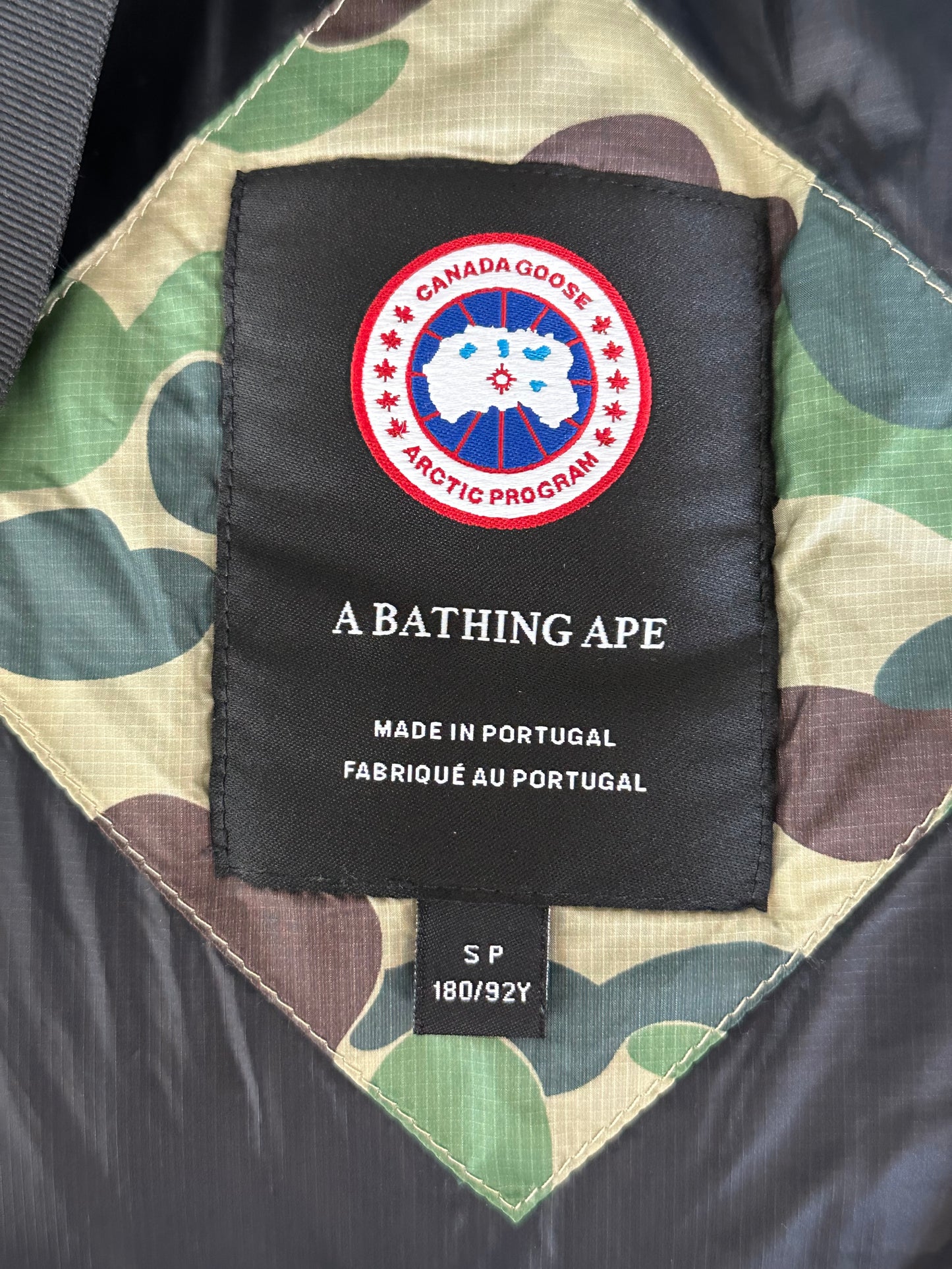 Canada Goose Bape Green Camouflage Crofton Men's Jacket