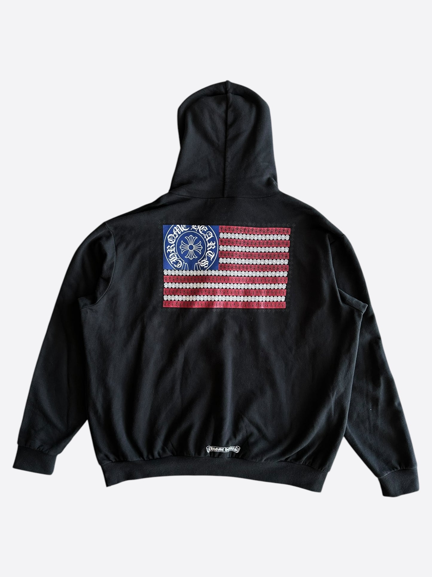 Chrome Hearts Black USA Flag Hoodie