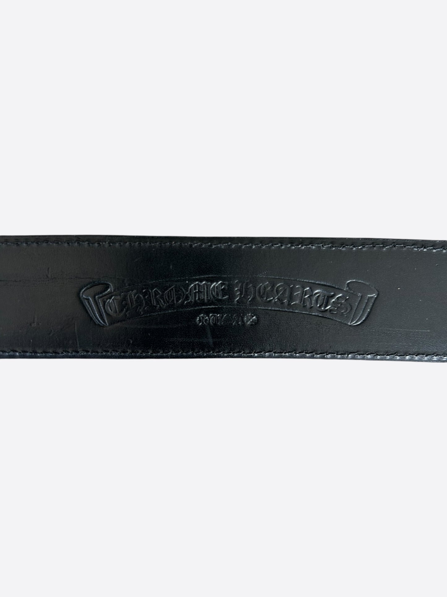 Chrome Hearts Black Cross Patch Belt