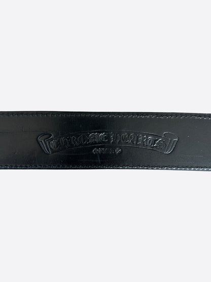 Chrome Hearts Black Cross Patch Belt