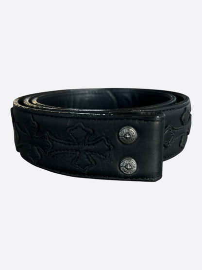 Chrome Hearts Black Cross Patch Belt