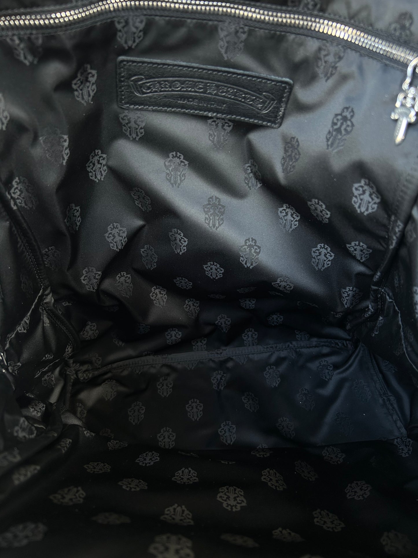 Chrome Hearts Black Stencil 7th Grade Nylon Backpack