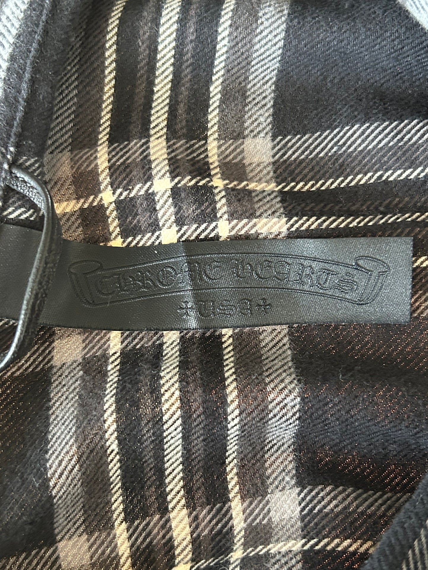 Chrome Hearts Black & Grey Plaid Jacket