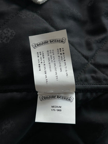 Chrome Hearts Grey Quilted Button Up Jacket