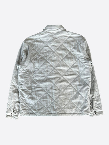 Chrome Hearts Grey Quilted Button Up Jacket