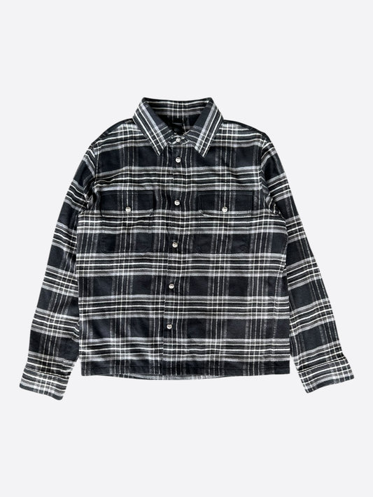 Chrome Hearts Black & Grey Plaid Jacket