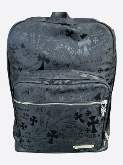 Chrome Hearts Black Stencil 7th Grade Nylon Backpack