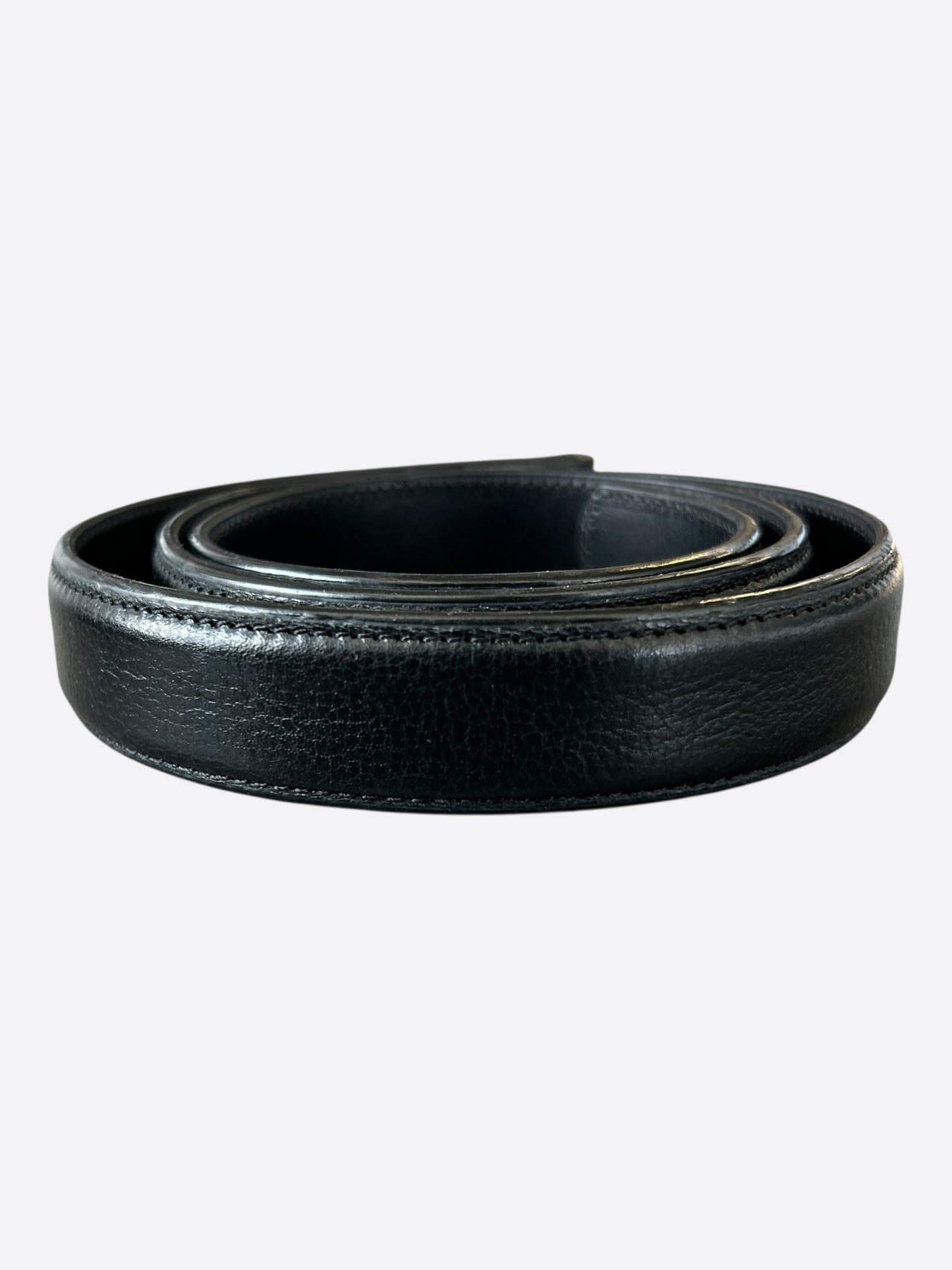 Chrome Hearts Black Leather Belt