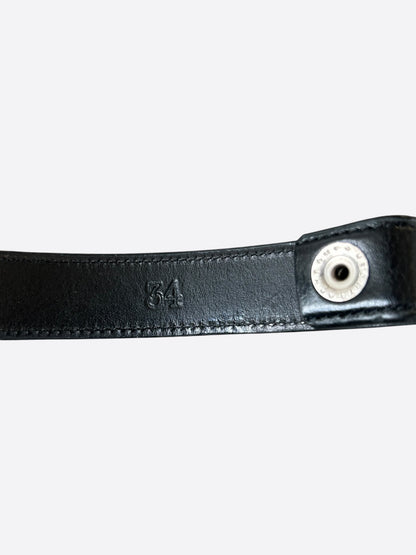 Chrome Hearts Black Leather Belt