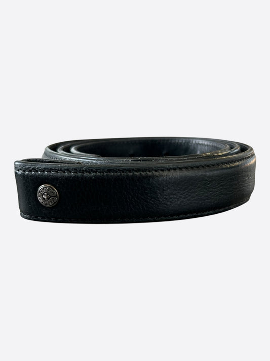 Chrome Hearts Black Leather Belt