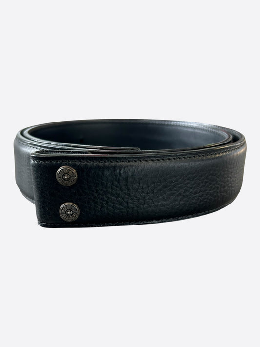 Chrome Hearts Black Leather Belt