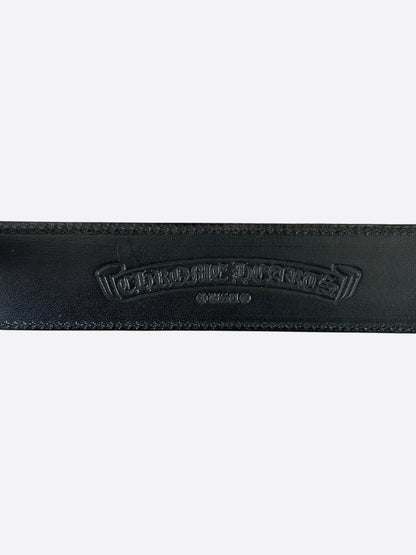 Chrome Hearts Black Leather Belt