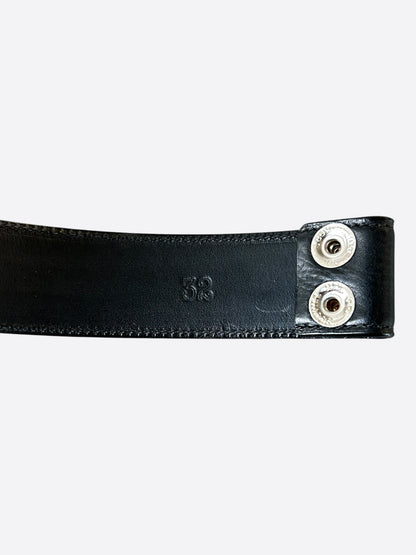 Chrome Hearts Black Leather Belt