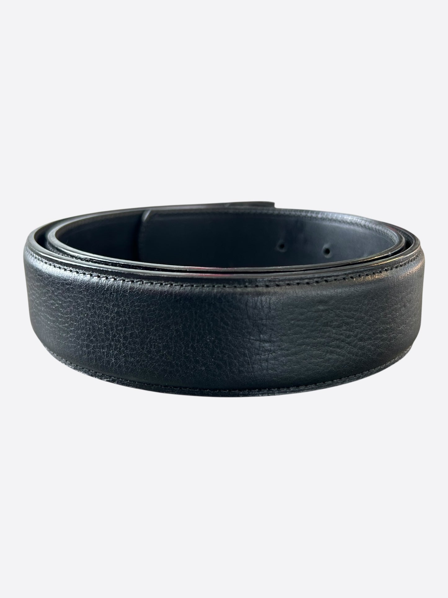 Chrome Hearts Black Leather Belt