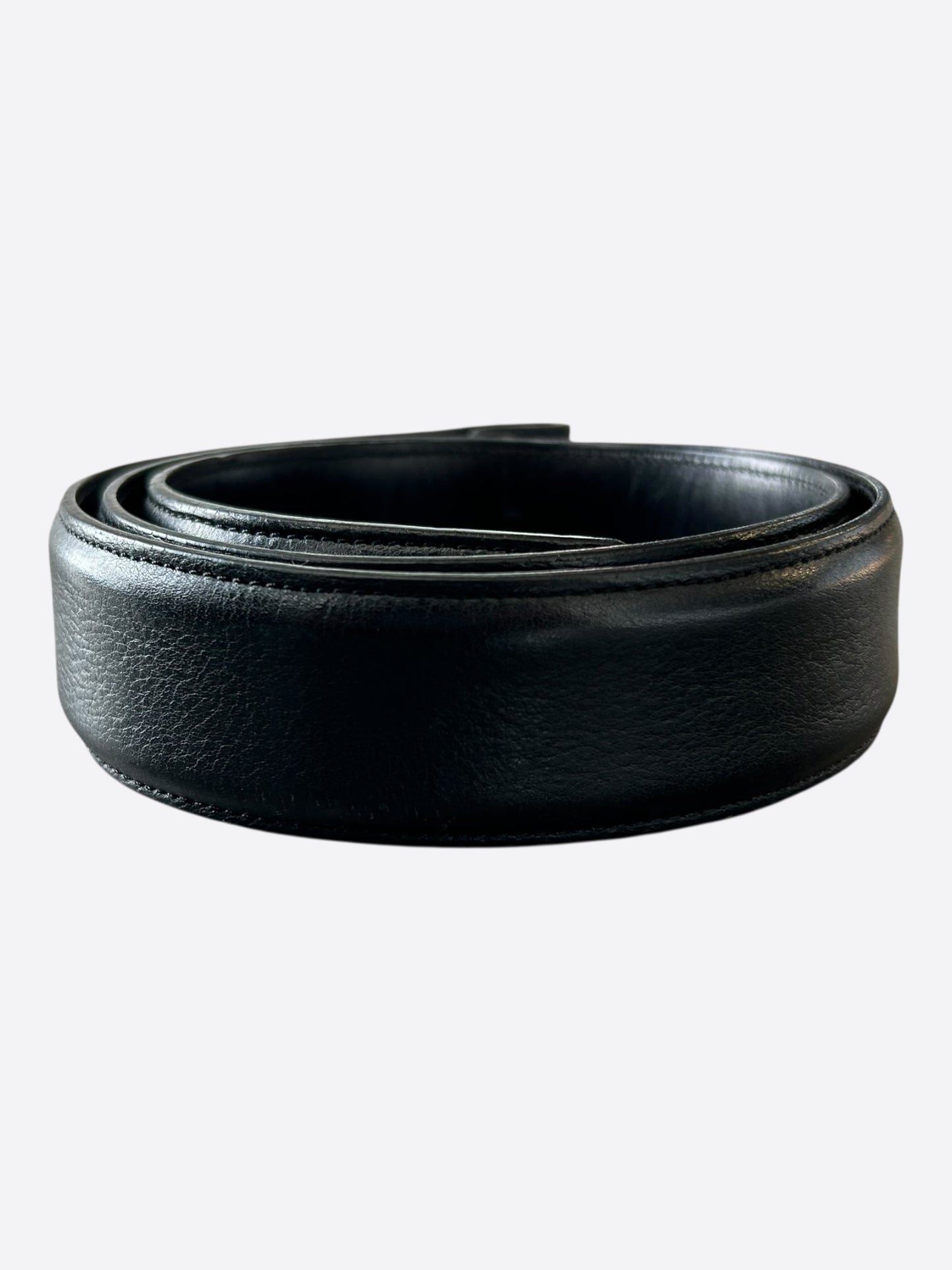 Chrome Hearts Black Leather Belt