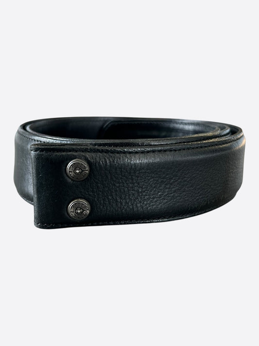Chrome Hearts Black Leather Belt