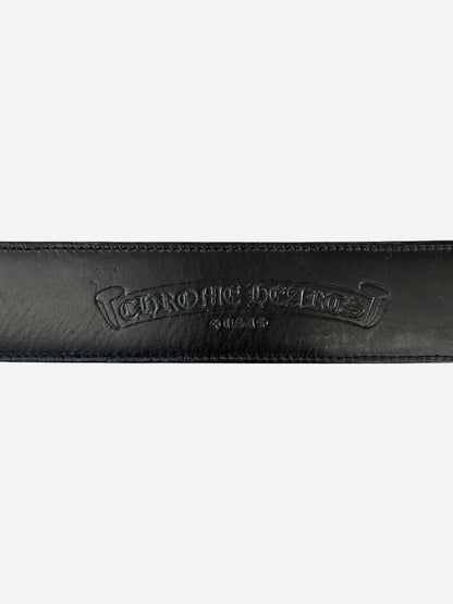 Chrome Hearts Black Leather Belt