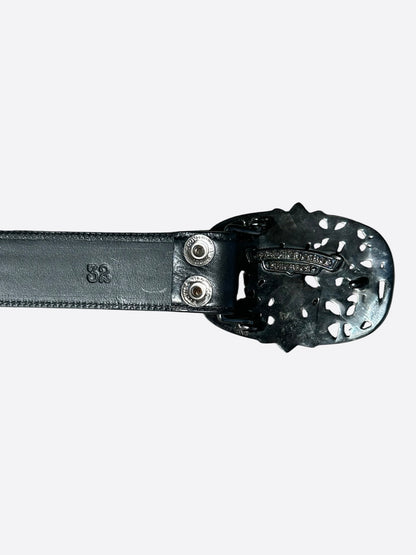 Chrome Hearts Black & Rhoduim Cemetery Belt