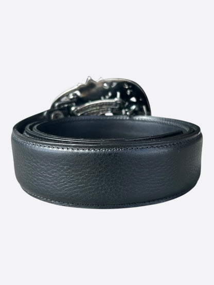 Chrome Hearts Black & Rhoduim Cemetery Belt