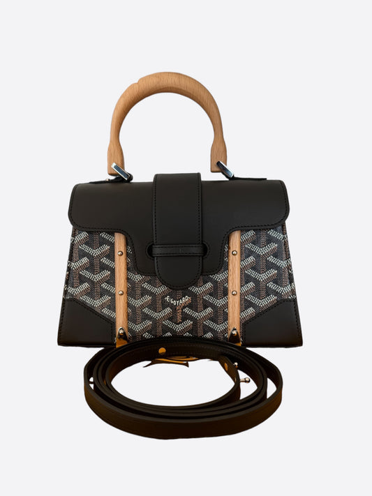 Goyard Black Goyardine Mini Structure Saigon