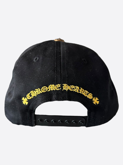 Chrome Hearts Black & Gold CH Logo Hat